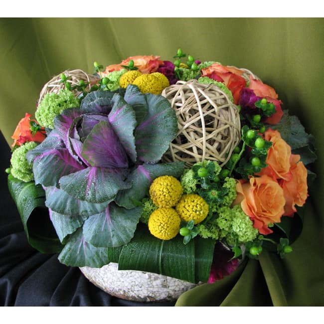 Stone w/ Roses & Coffee Bean