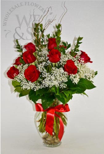 Traditional roses and babies breath #14