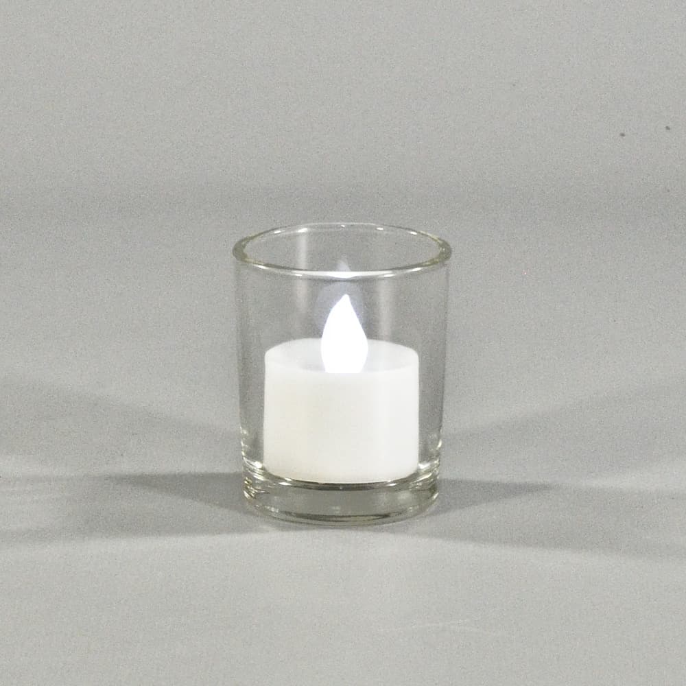 2.4" Tall Clear Glass Cylinder Votive Candle Holder