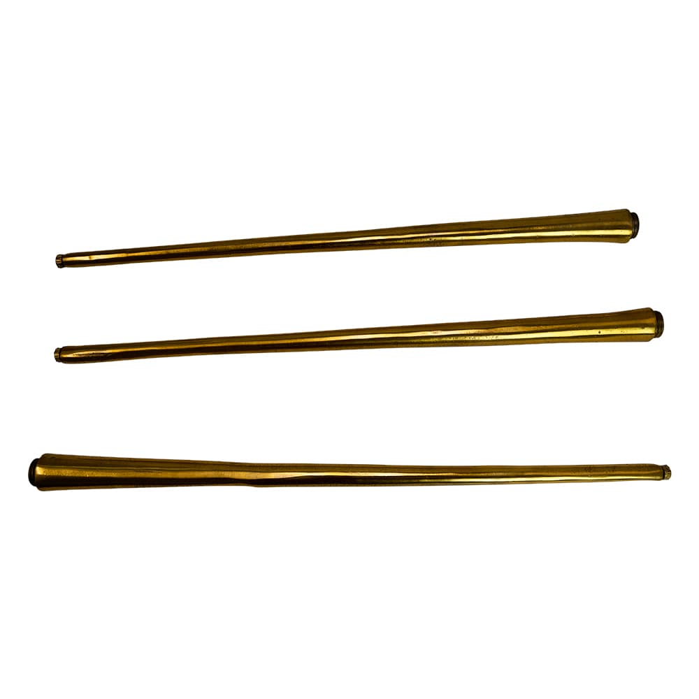 22"x22" Gold aluminum accent table