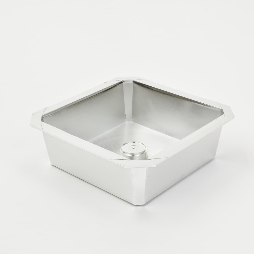 3" Designer Square - Silver