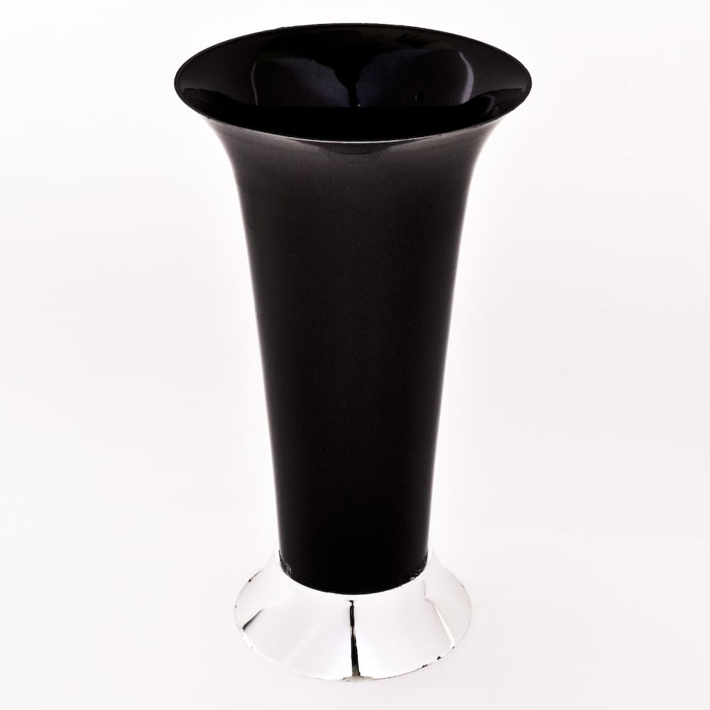 Black Trumpet Vase