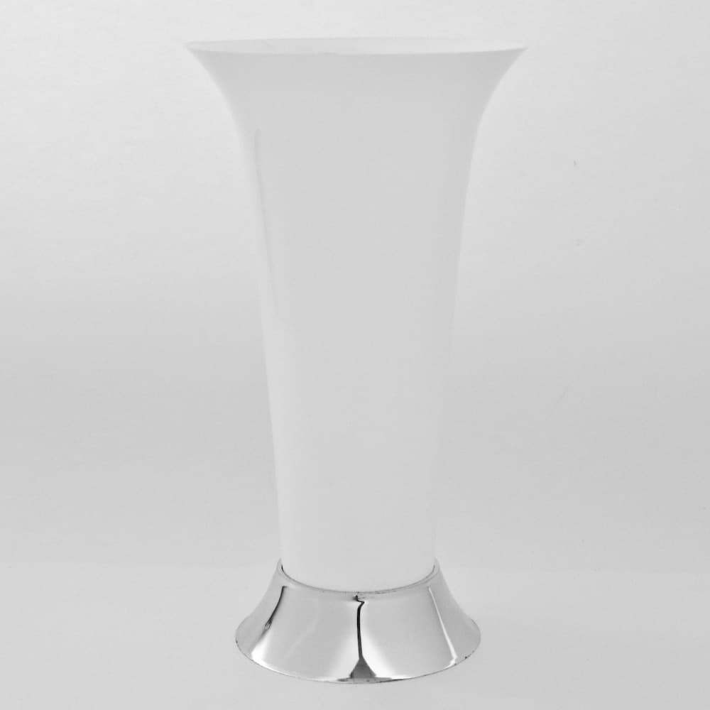White Trumpet Vase