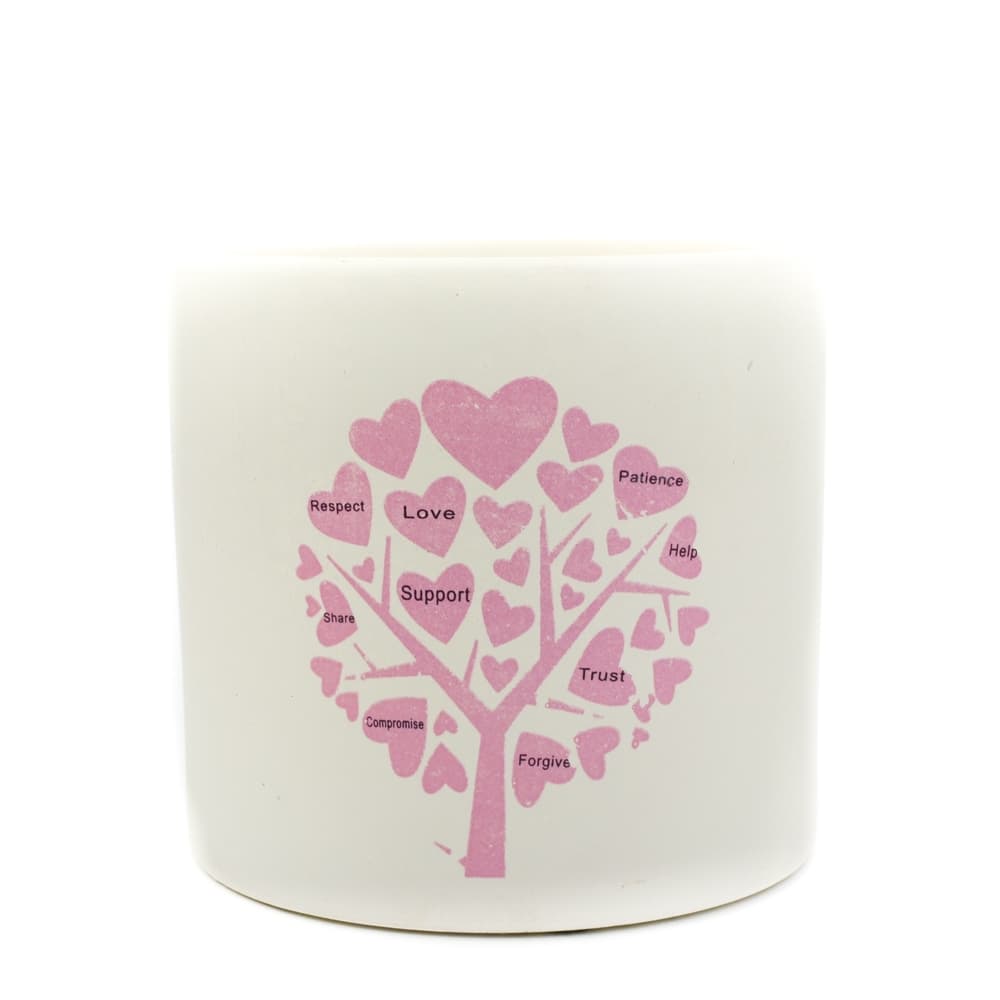 Terracotta Tree Heart Vase DISC