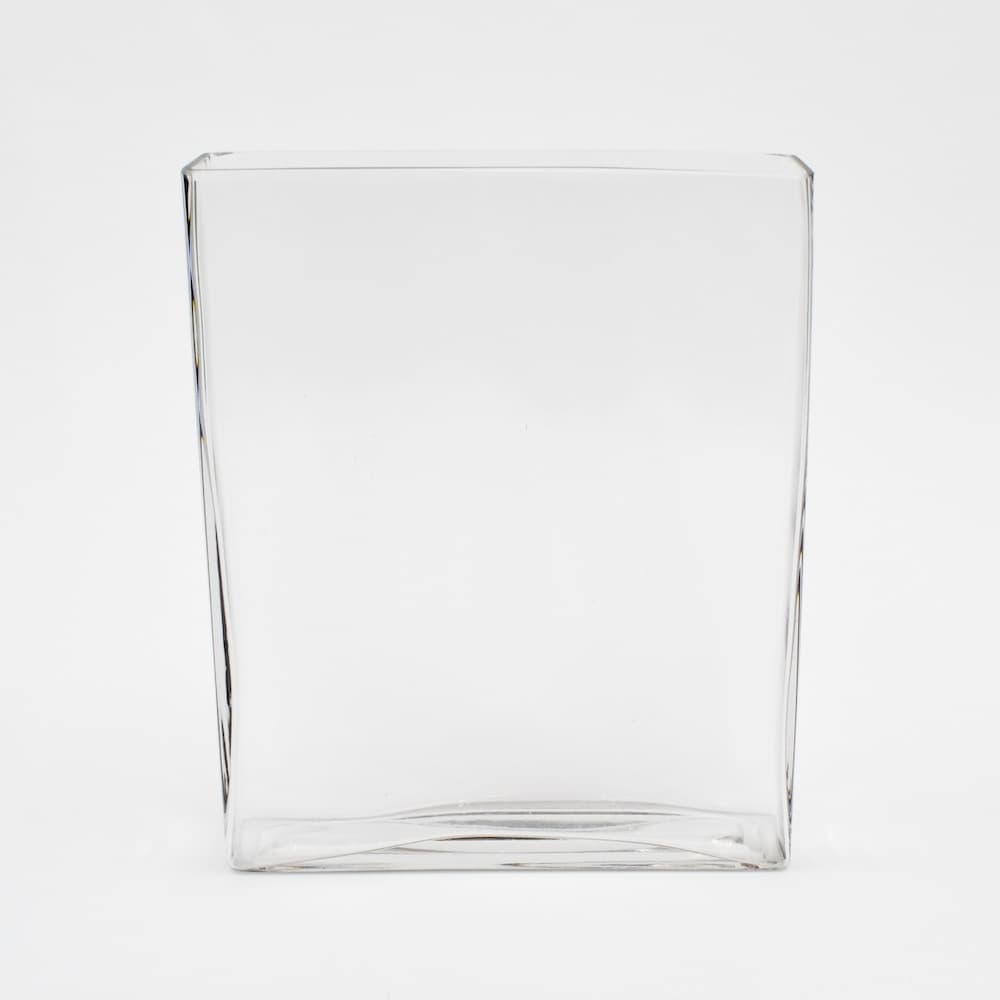 10 inch Skinny Glass Rectangle vase