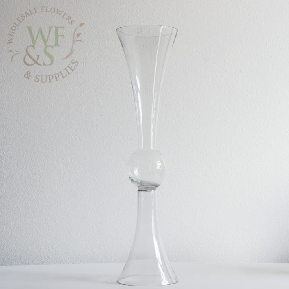 Glass Trumpet Vase Double Sided  24"