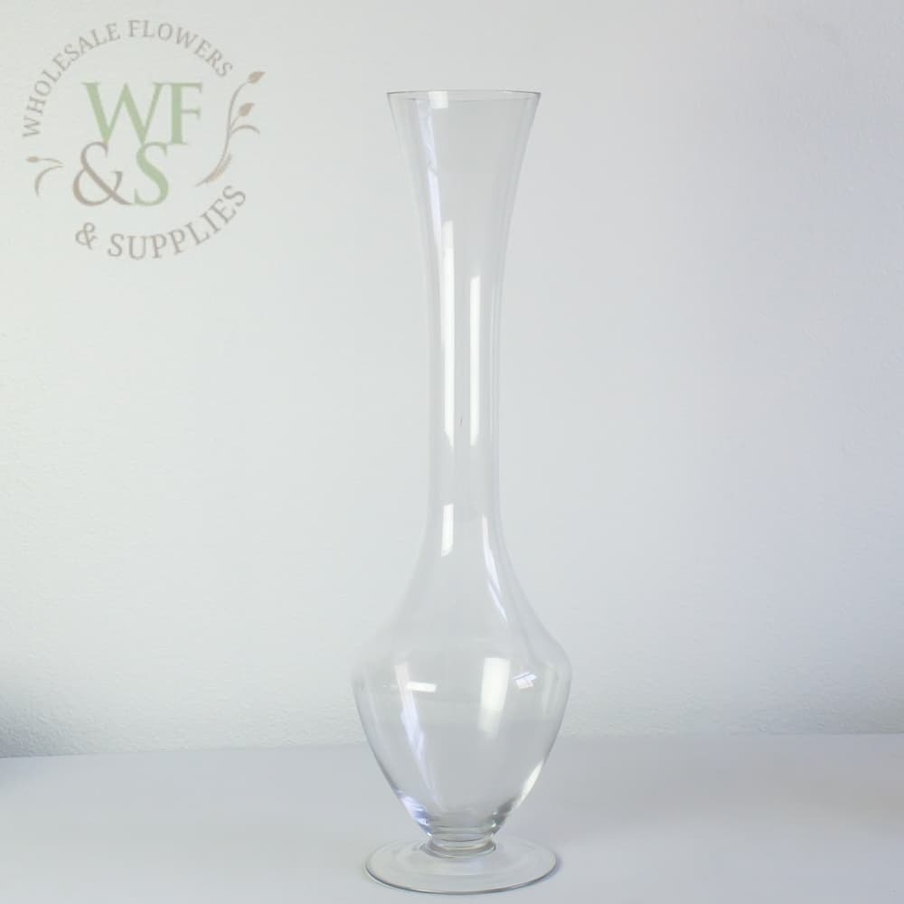 Large Glass Bud Vase 24" Tall