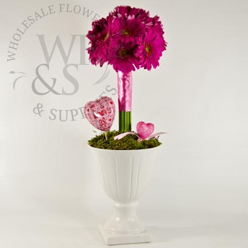 Young Love Pink Daisy Topiary #30