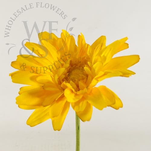 28" Silk Gerbera Daisy Flower Yellow