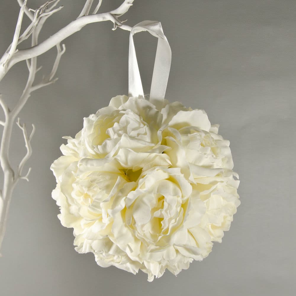 6" Peony Flower Balls Different Colors