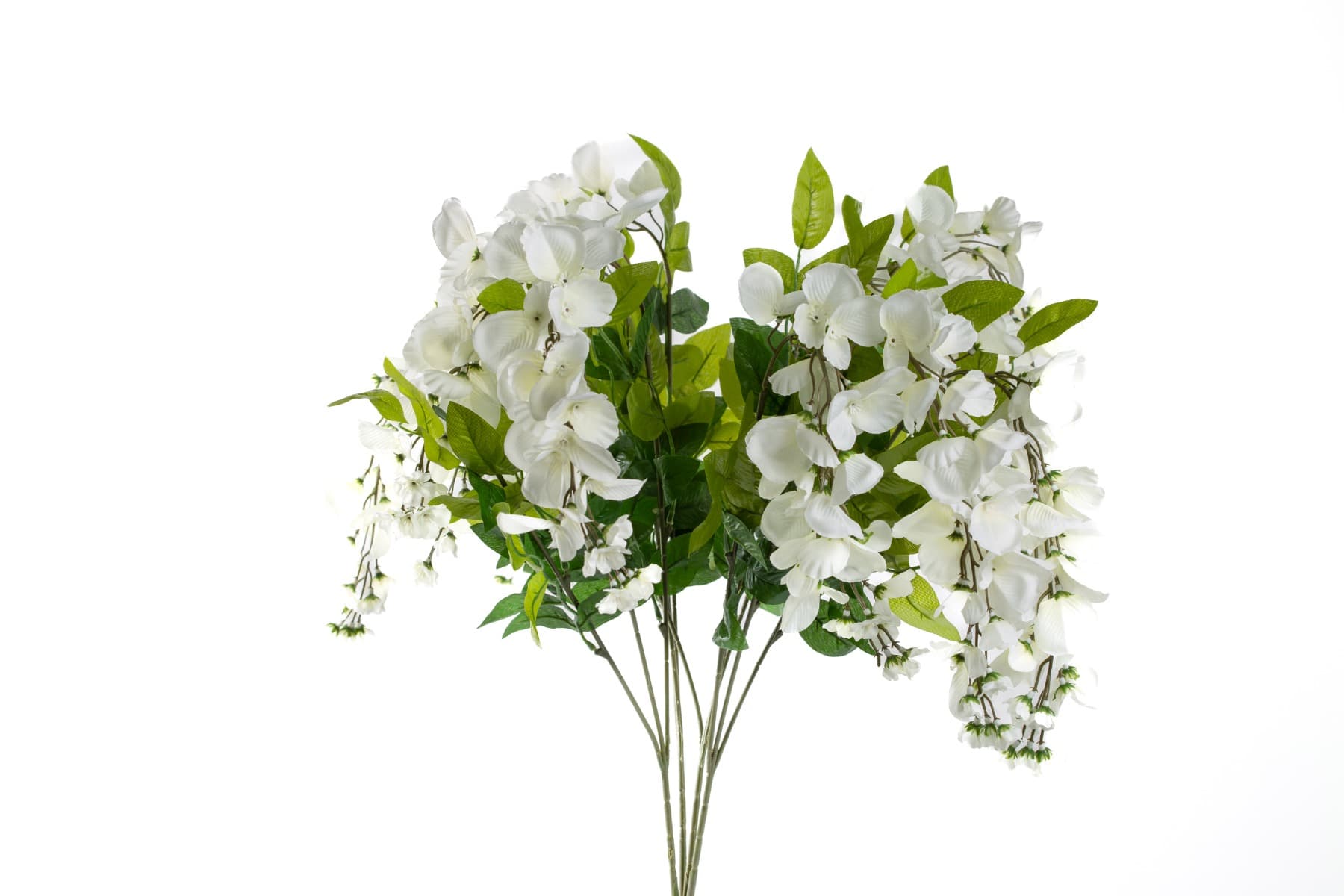 33" Cream Hanging Wisteria