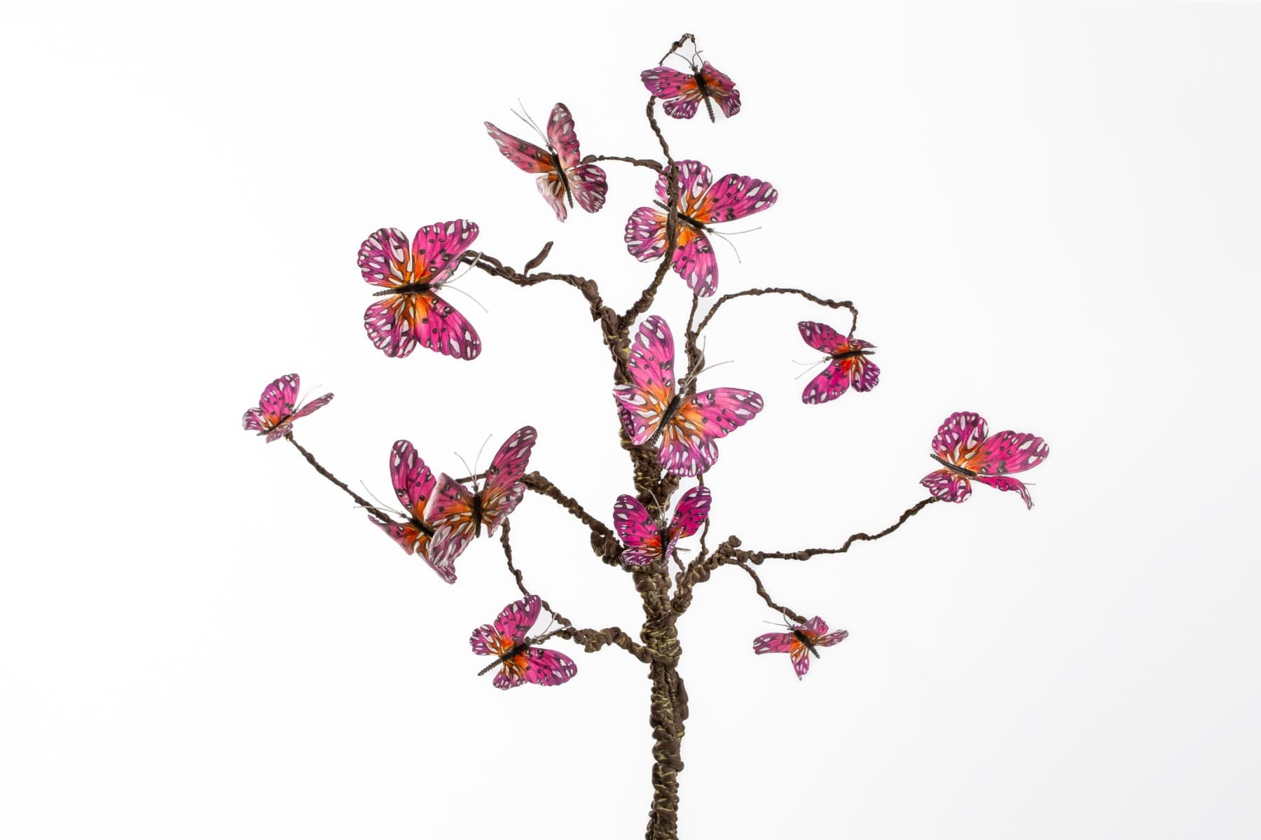 23" Pink Butterfly Branch Pick