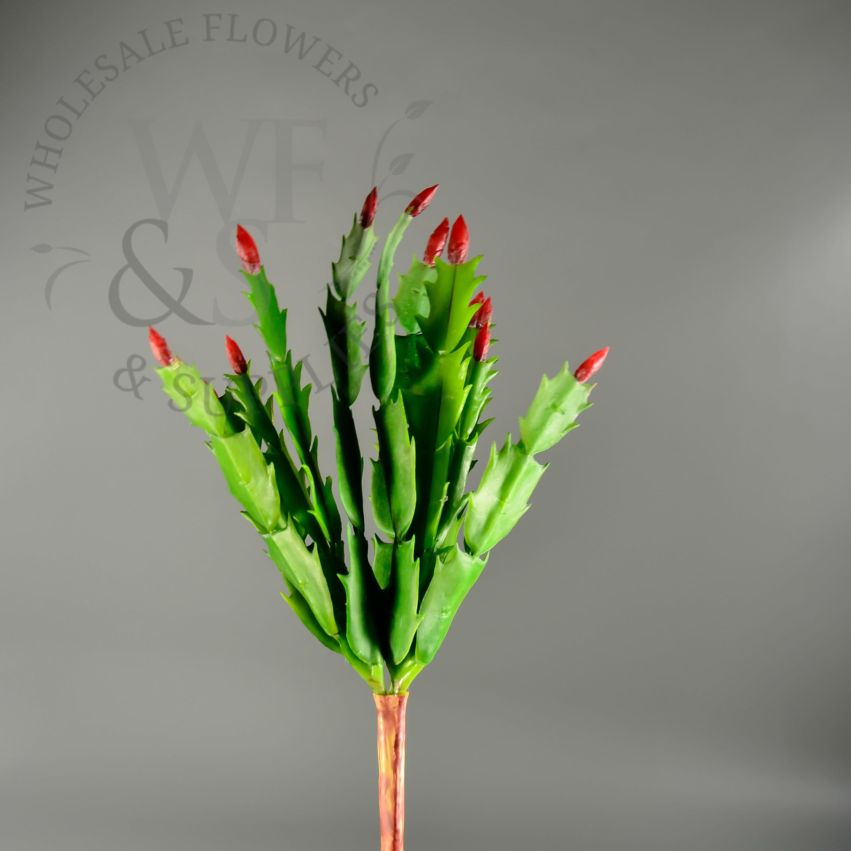 10.2" Christmas Cactus Pick Green