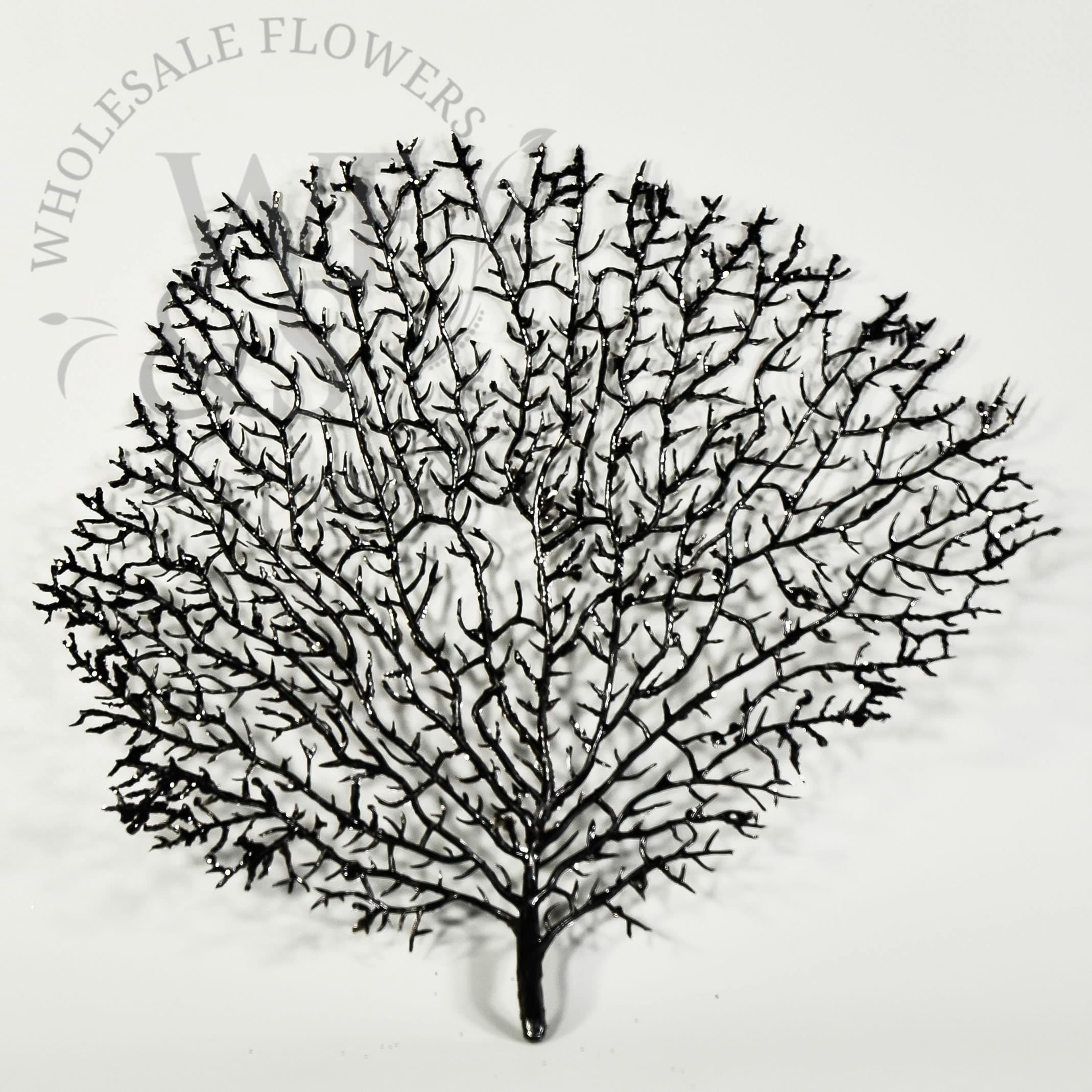 9" Coral Fan Artificial Black