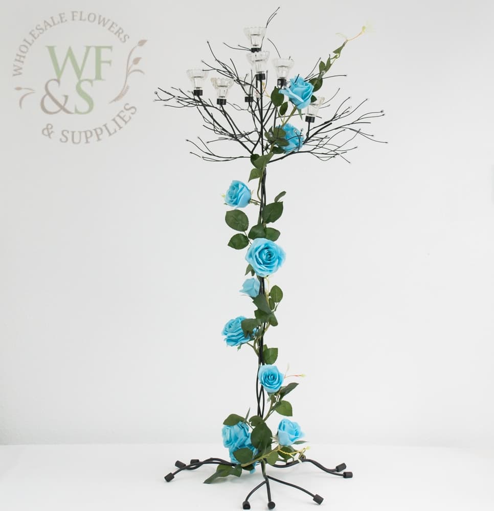 Silk Rose Garland in Blue 6FT long