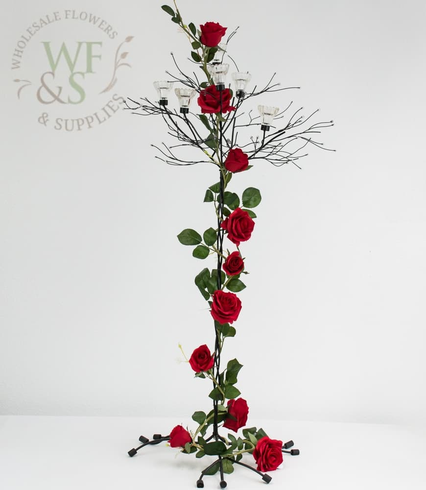 Silk Rose Garland in Red 6FT long