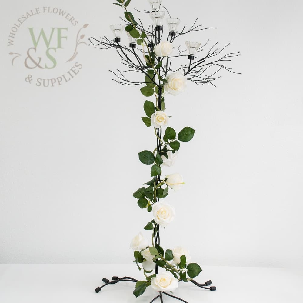 Silk Rose Garland in White 6FT long