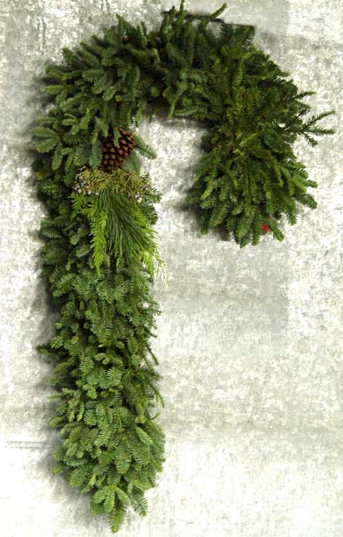 Candy Cane Wreath