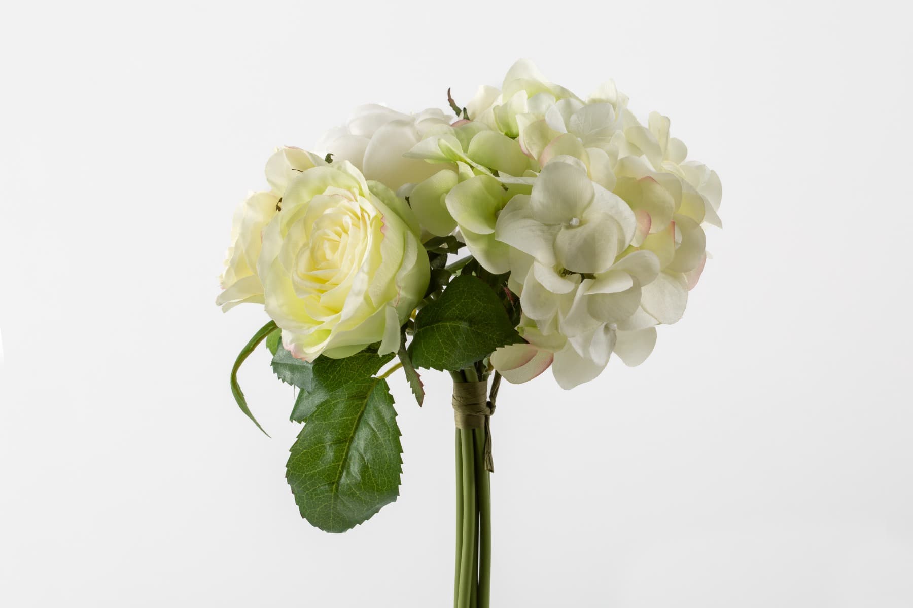 11" Cream Hydrangea, Rose & Peony Bouquet