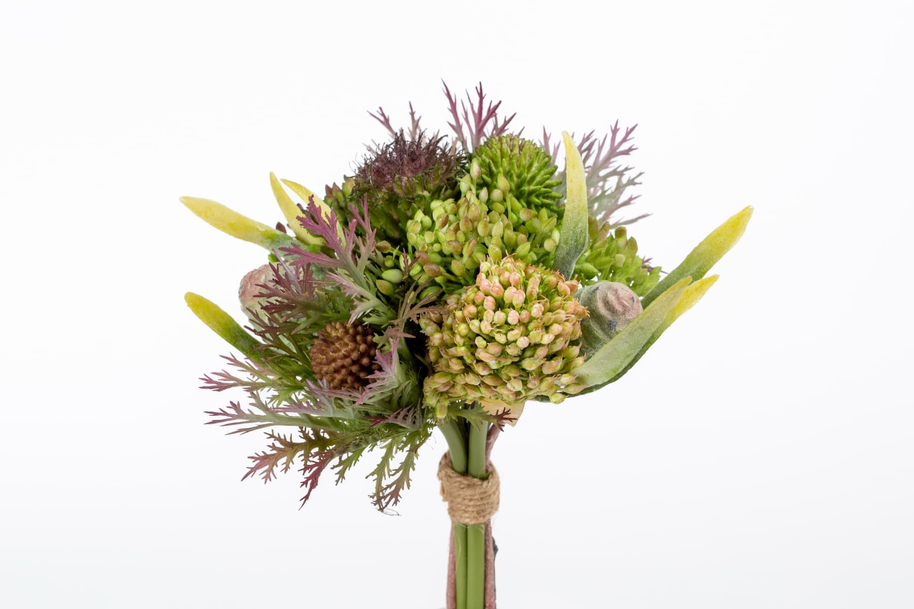 7" Purple & Green Mixed Succulent Bouquet