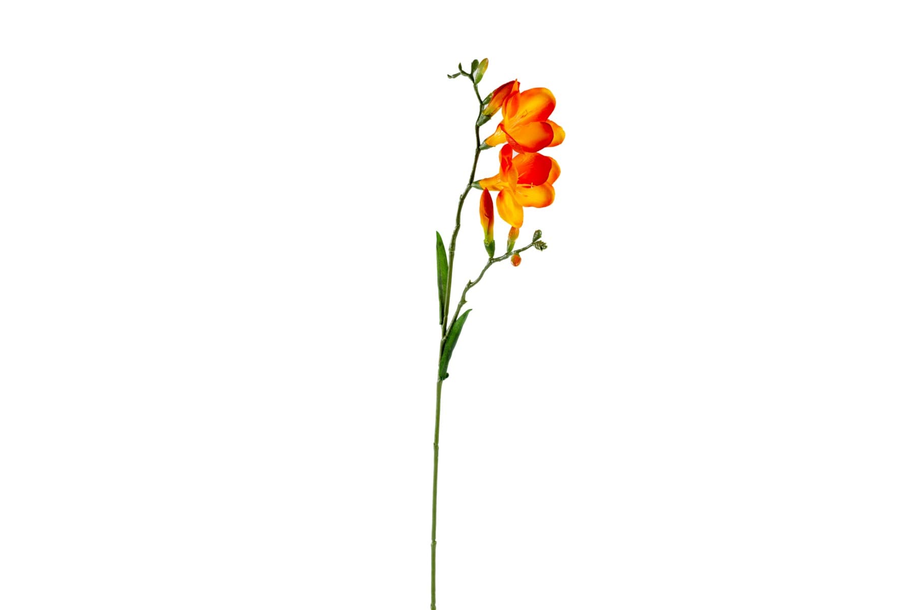 27" Orange Freesia Flower Stem