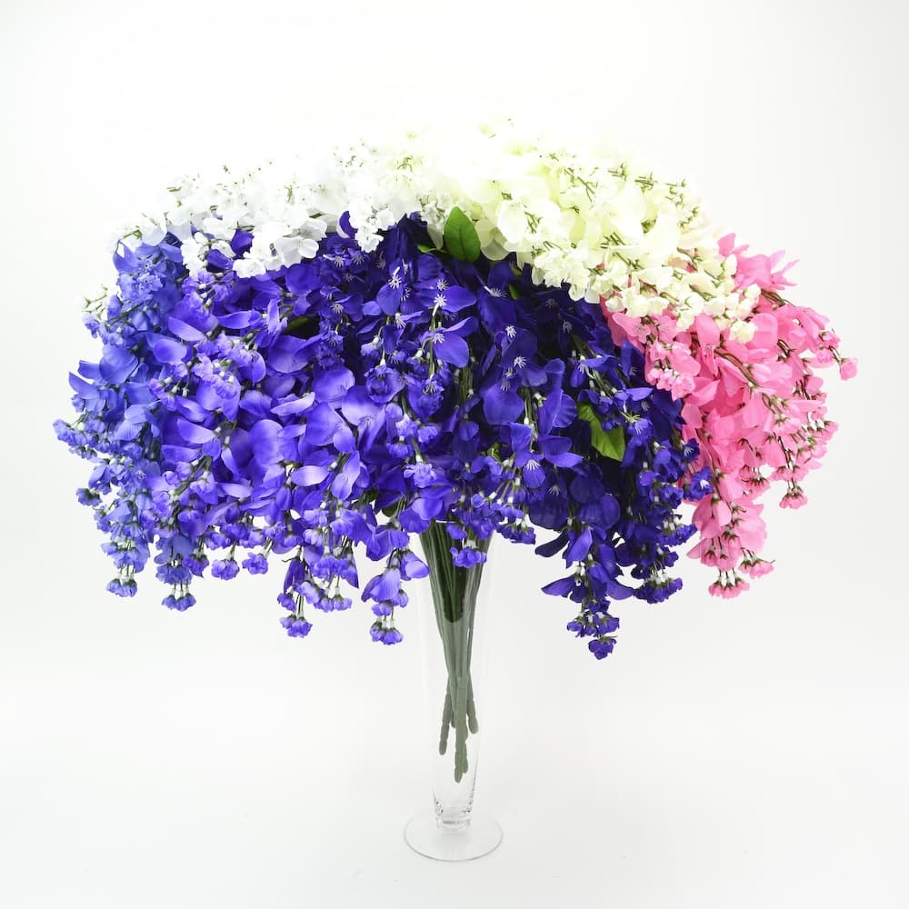 36" Silk Wisteria in Assorted Colors