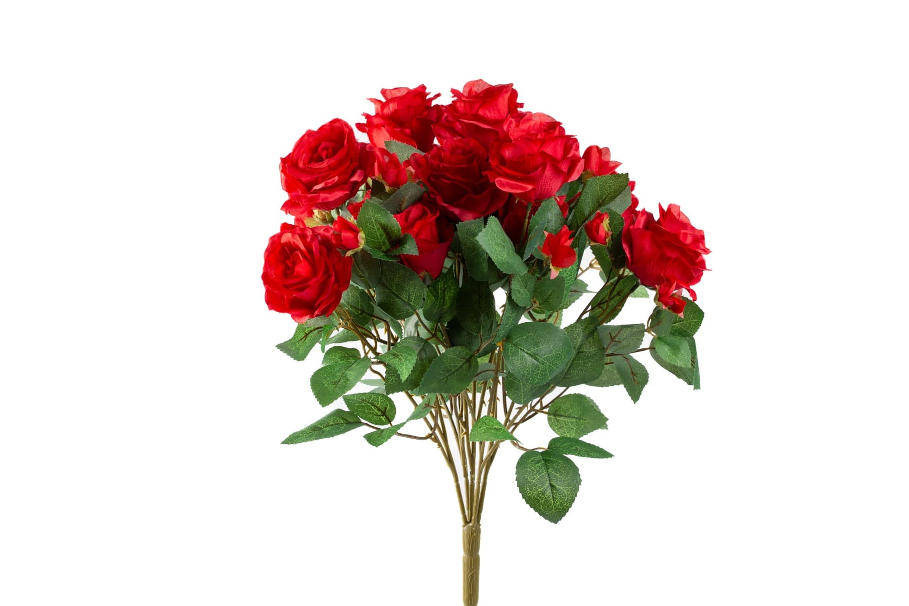 Red Rose Bush x5 w/ 15 Flowers