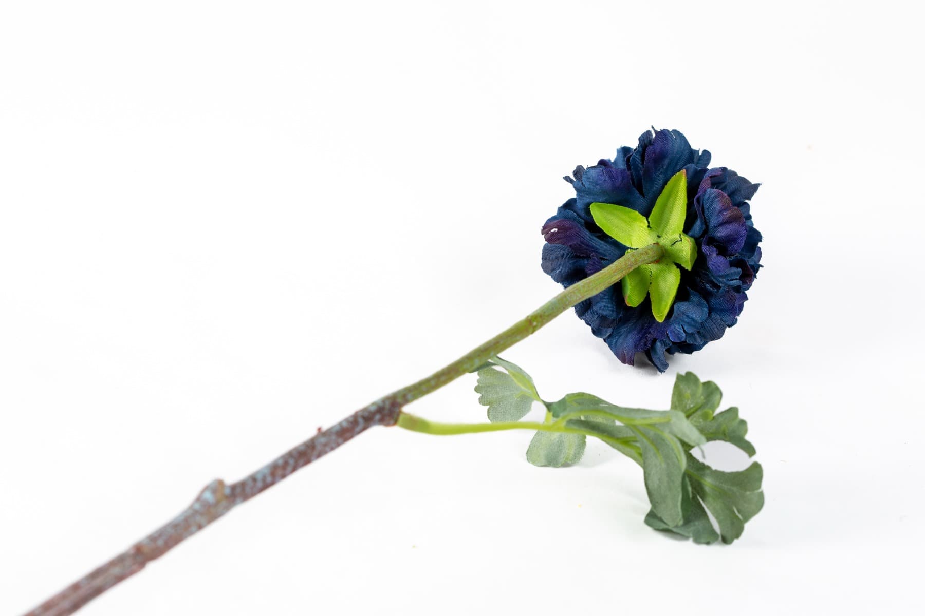17" Deep Blue Ranunculus Spray