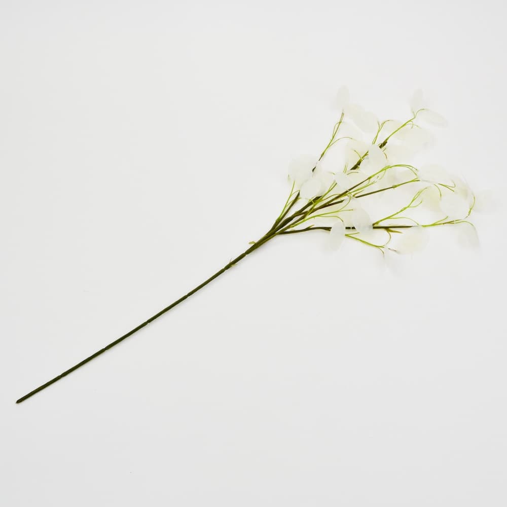 28 Inch white Silver Dollar Spray