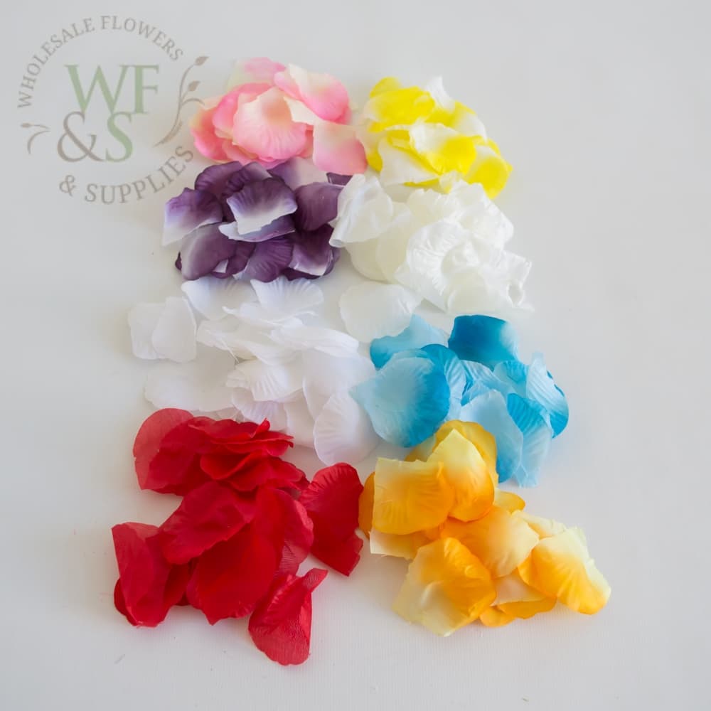 Silk Rose Petals, Assorted Colors Bag
