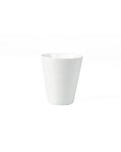 3 7/8" White Porcelain Tapered Pot