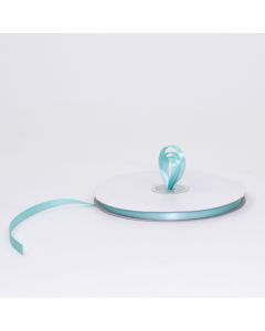 1/4 inch Double Face Satin Ribbon Robbin's Egg (Tiffany) Blue - 50 Yards