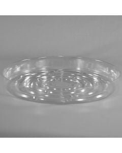 Fifty 10'' Saucers, Clear Plastic Vase Liners