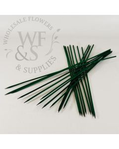 15" Green Wood Plant Stakes