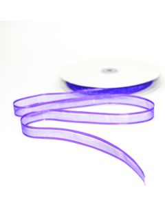 5/8in Nylon Sheer Ribbon Violet, 100 yards