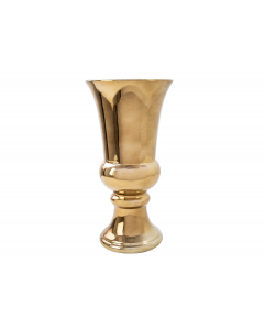 11"  Gold Ceramic Urn 