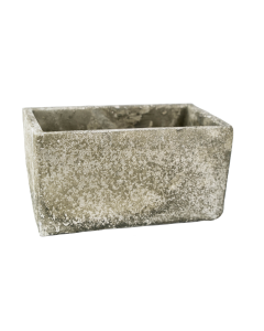  8" Weathered Clay Rectangle Planter