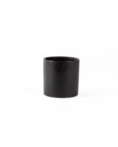 4.5" Matte Black Cylinder Ceramic