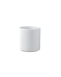 4 .5" Matte White Ceramic Cylinder