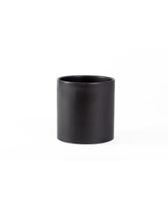 5.5" Matte Black Cylinder Ceramic 