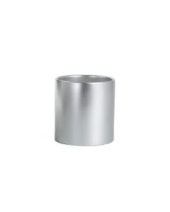  5.5" Matte Silver Cylinder Ceramic