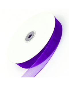 7/8in Nylon Sheer Ribbon Violet 100Y