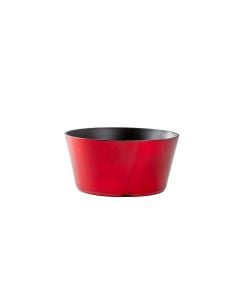 8.5" Red Recycled Plastic Garden Dish