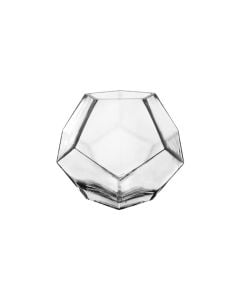 5" Geometric Glass Prism Bowl