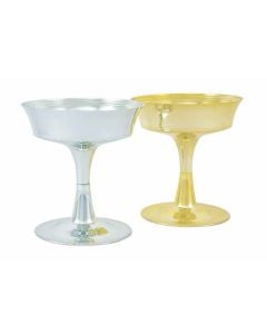 Gold or Silver Plastic Pedestal Vase