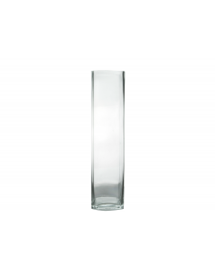  20" x 5" - Square Tall Glass Vase
