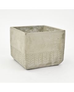 Concrete Ceramic Square Planter