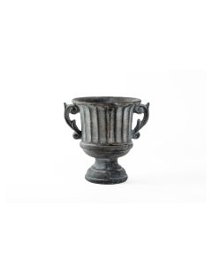 8" Cement Stone Urn  with Handles