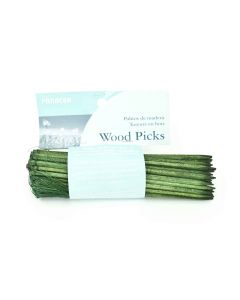 60 Pack 6" Wood Floral Picks - Green