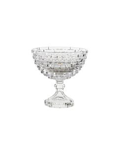7" Crystal Glass Pedestal Bowl